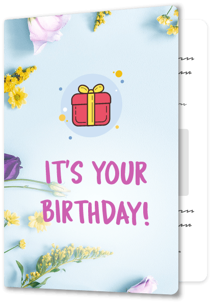 Example birthday card design number 3