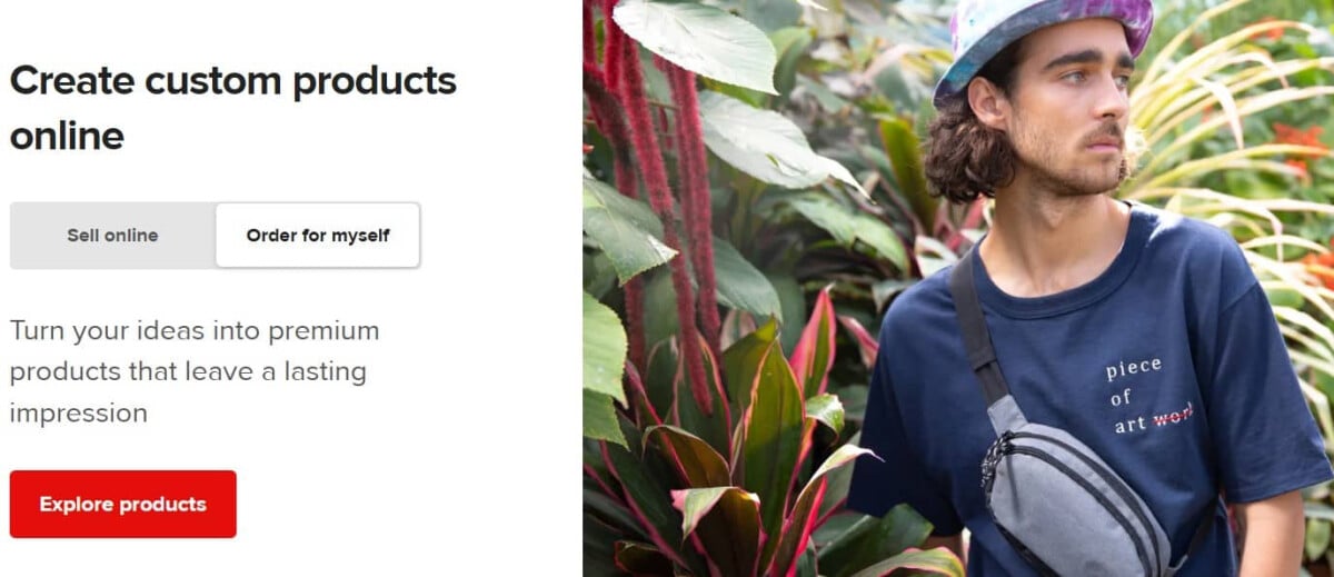 Printful homepage image