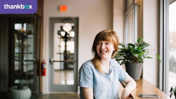 Female employee in a modern workplace