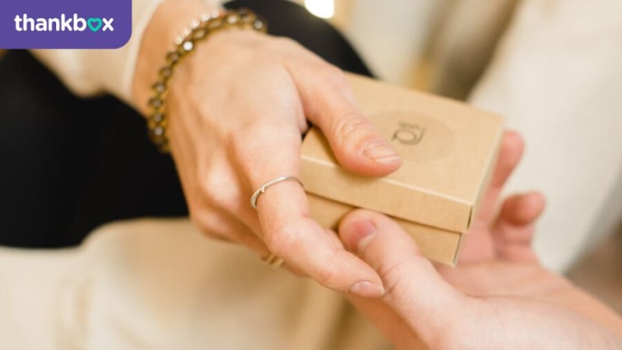 handing a gift