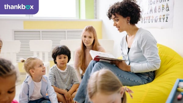 Teacher in primary class