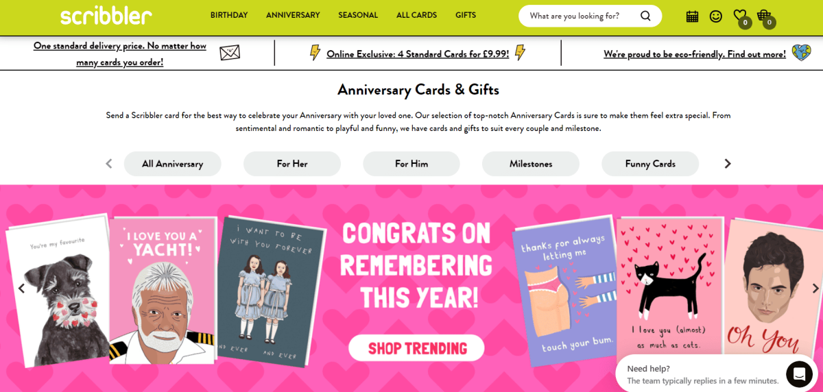 Moonpig alternative - Scribblr