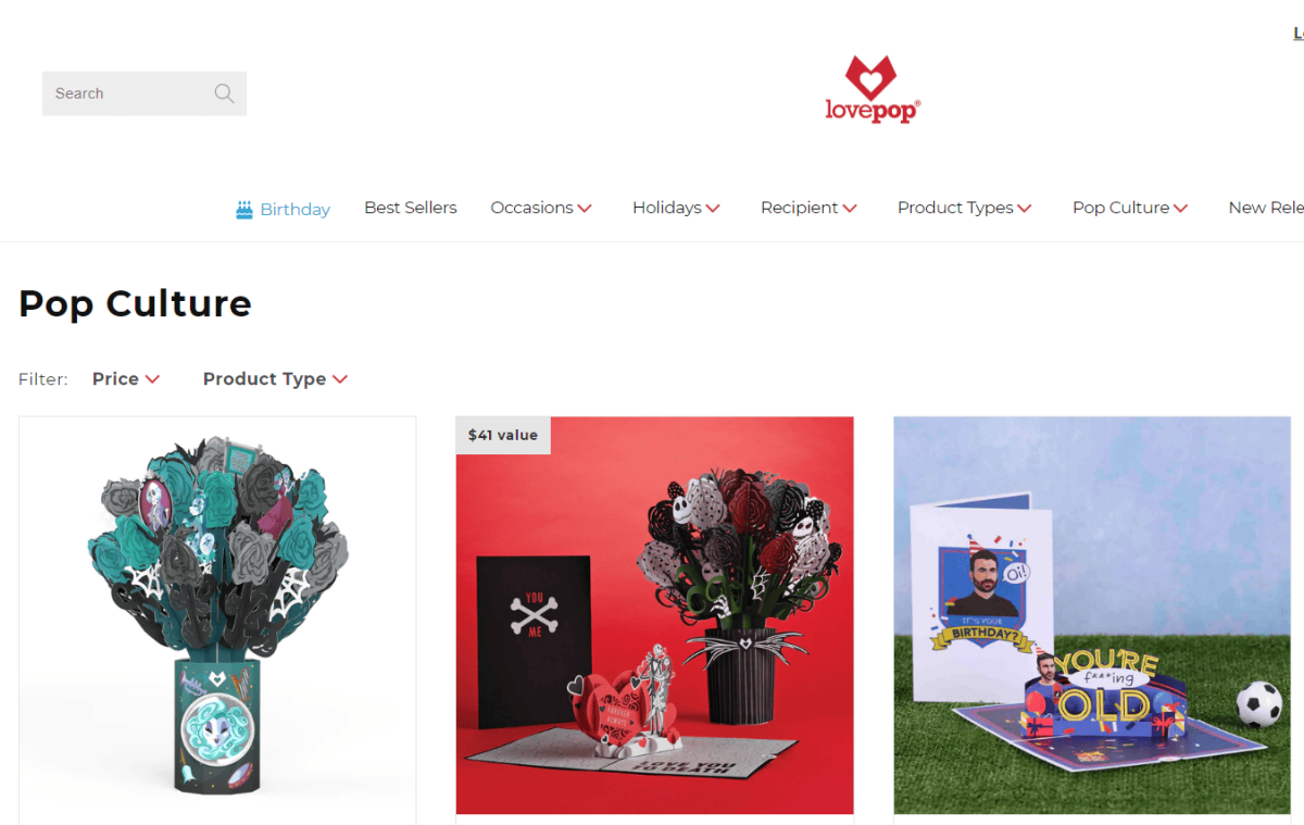 Moonpig alternative - Pop Culture