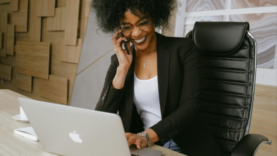 Woman on the phone